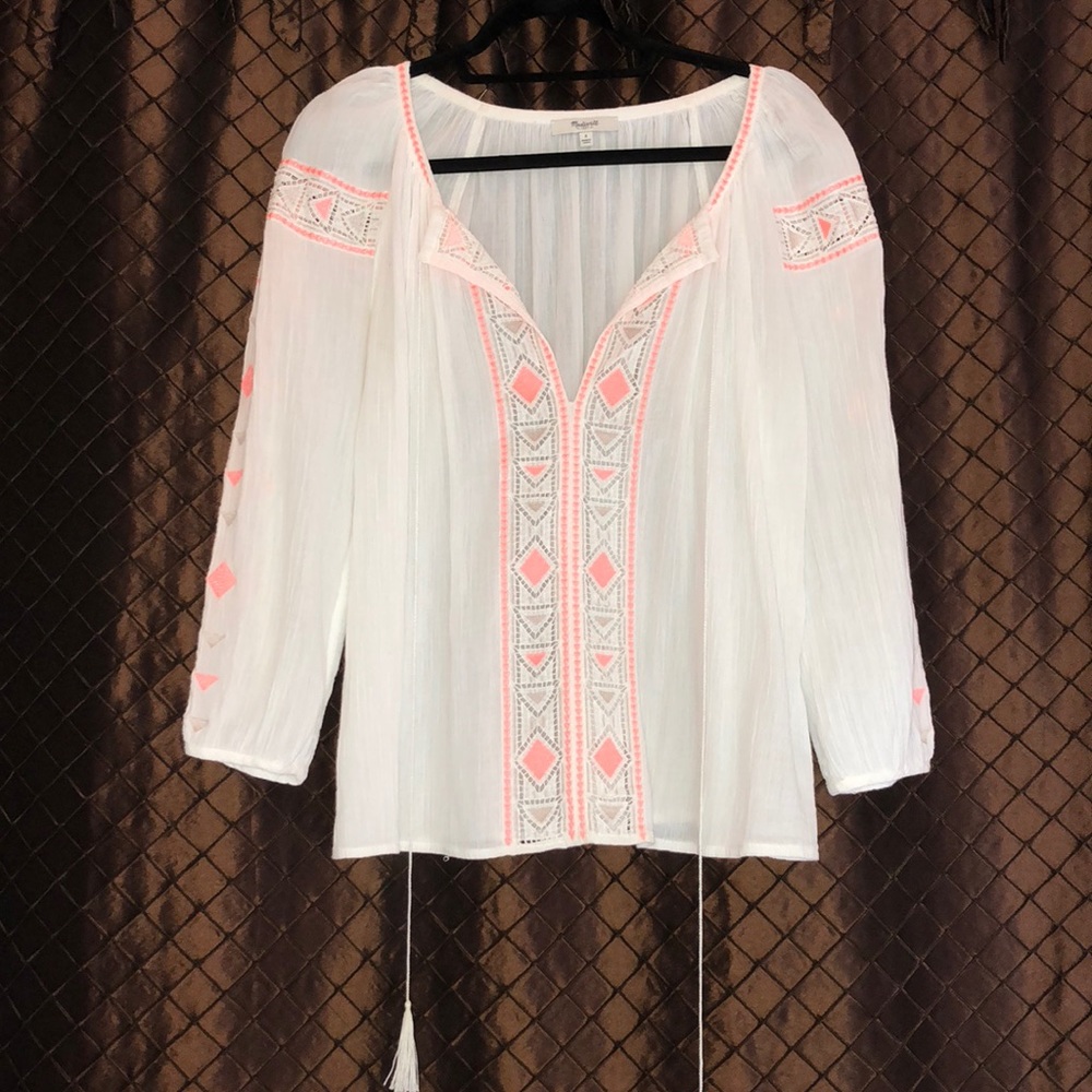 Madewell Embroidered Blouse
